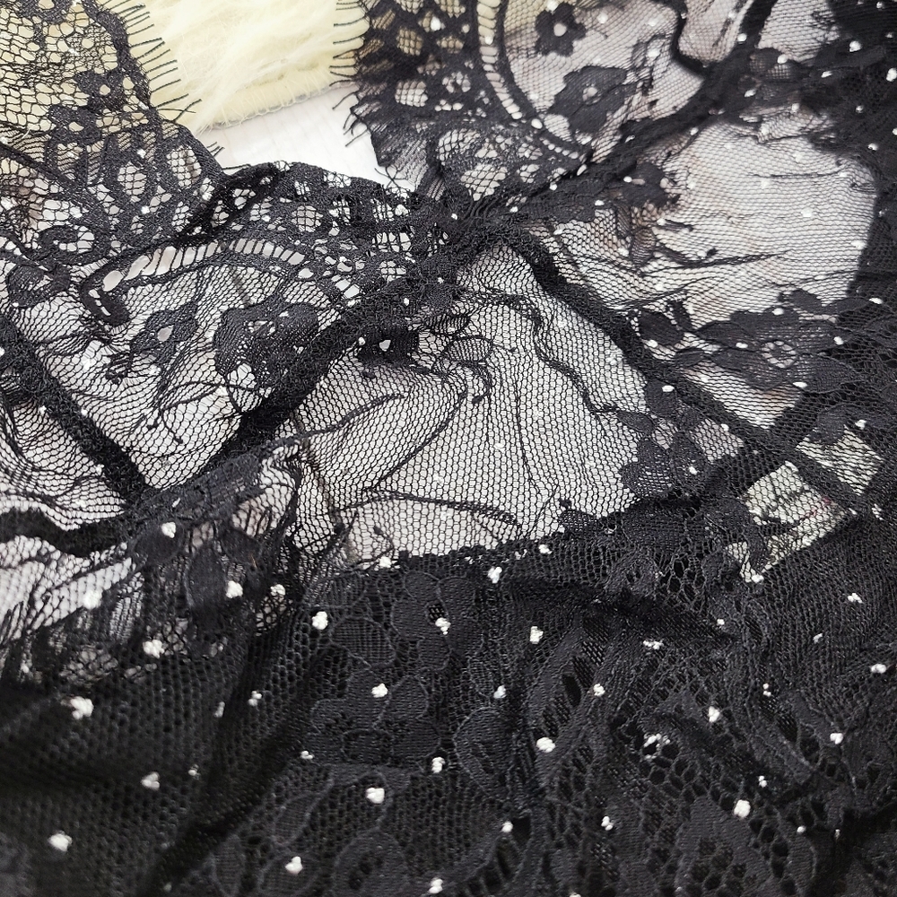 Free People Showoff bodysuit black lace sheer NWT - Picture 4 of 8